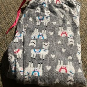 Cute grey lama sleeping pants
